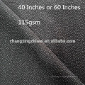 Tissu de polyester de 100% tissage lourd 95g tissu de base et entoilage tissé par colle de 20g fusible pour des vêtements